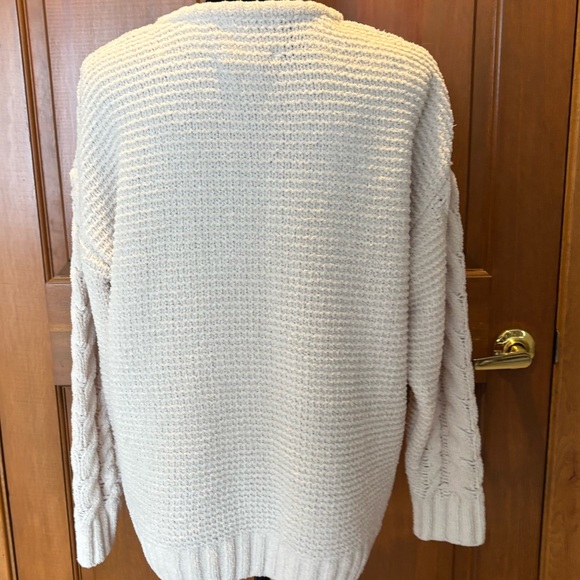 Jessica Simpson Soft Cable Sweater M Cream - Picture 2 of 9